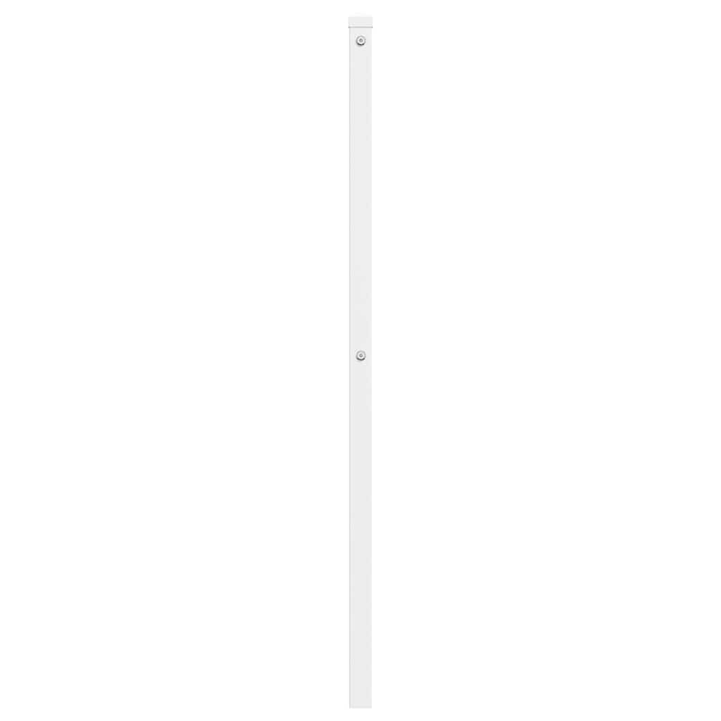 udskiftningsgavl 193 cm metal hvid