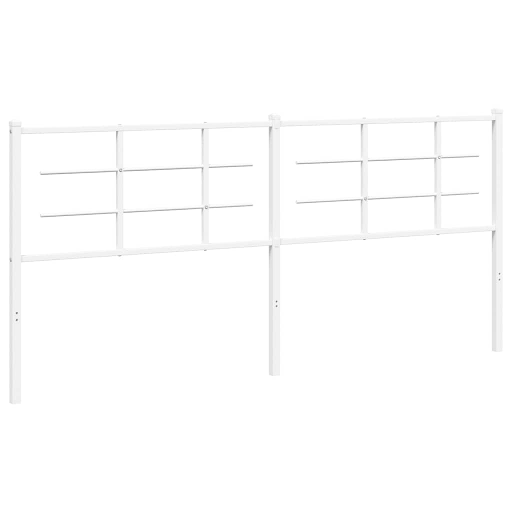 udskiftningsgavl 200 cm metal hvid