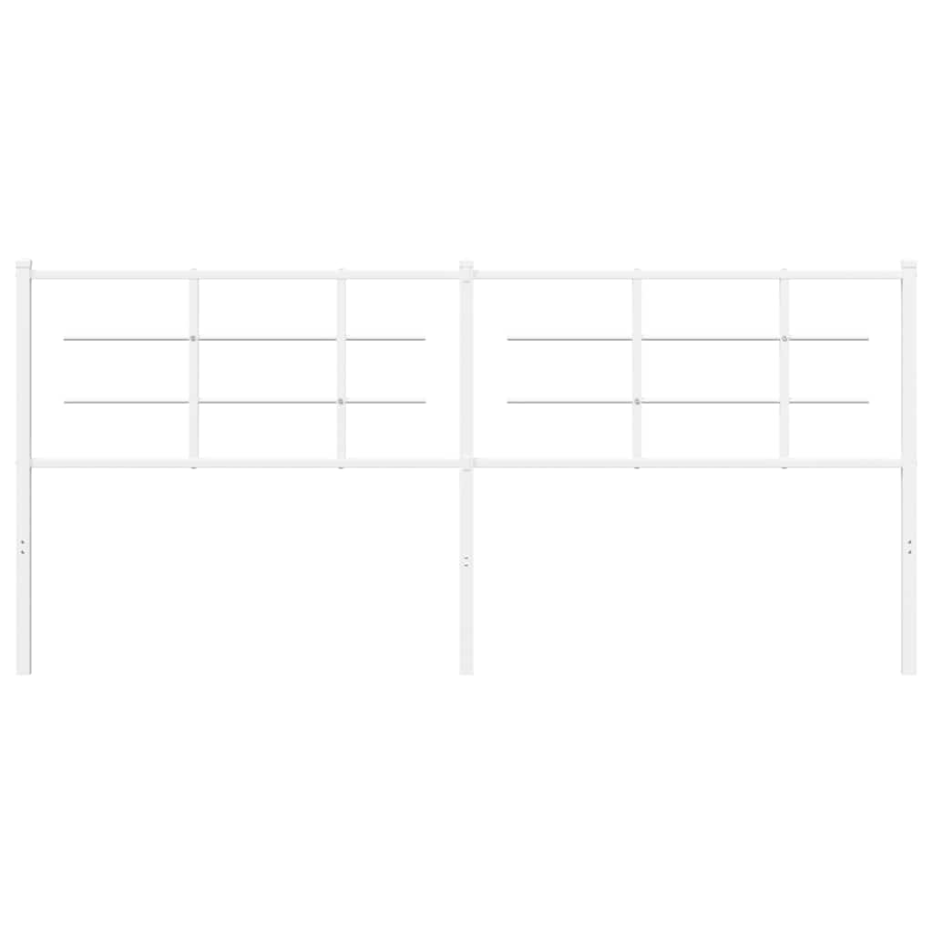 udskiftningsgavl 200 cm metal hvid