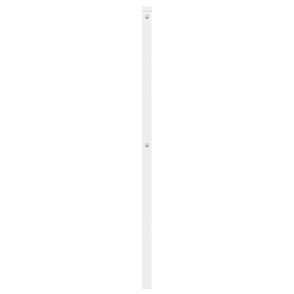 udskiftningsgavl 200 cm metal hvid