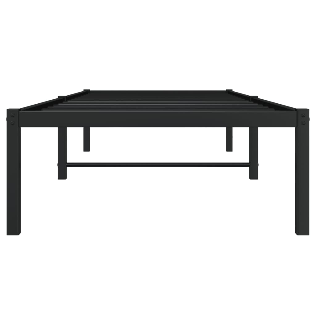 sengeramme 75x190 cm metal sort