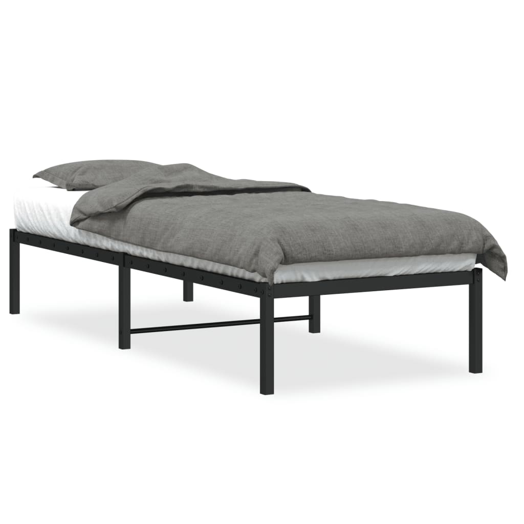 sengeramme 80x200 cm metal sort