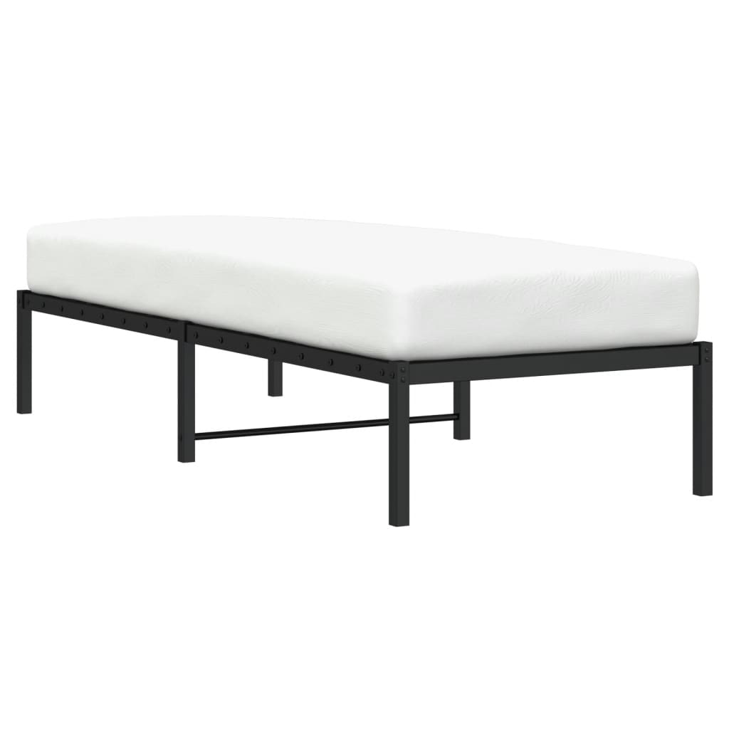 sengeramme 80x200 cm metal sort