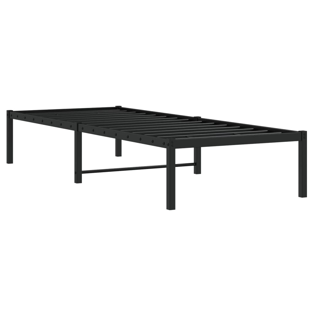 sengeramme 80x200 cm metal sort