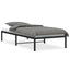 sengeramme 90x190 cm metal sort
