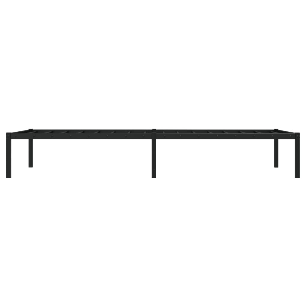sengeramme 90x190 cm metal sort