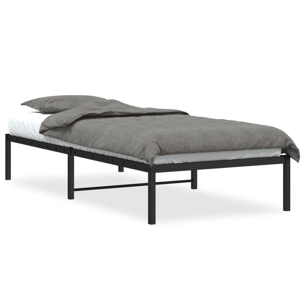 sengeramme 90x200 cm metal sort