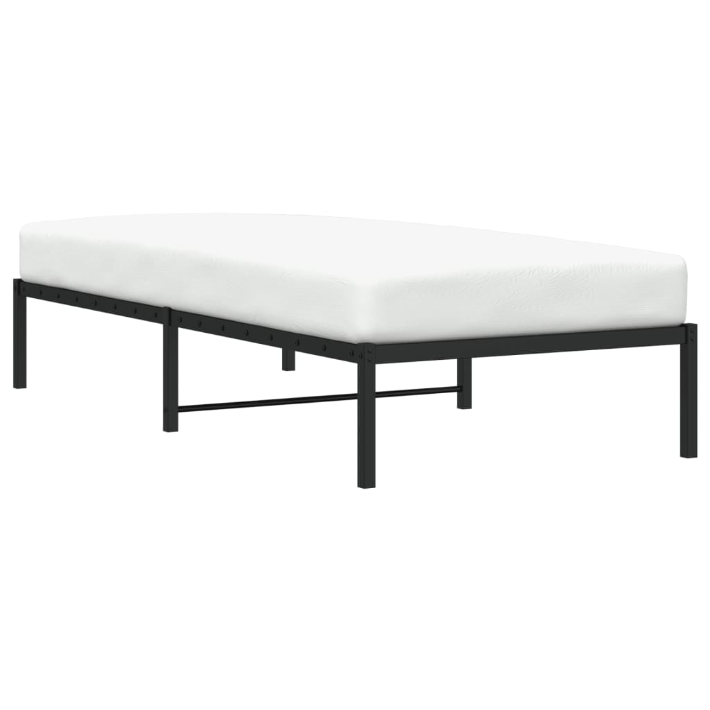 sengeramme 90x200 cm metal sort