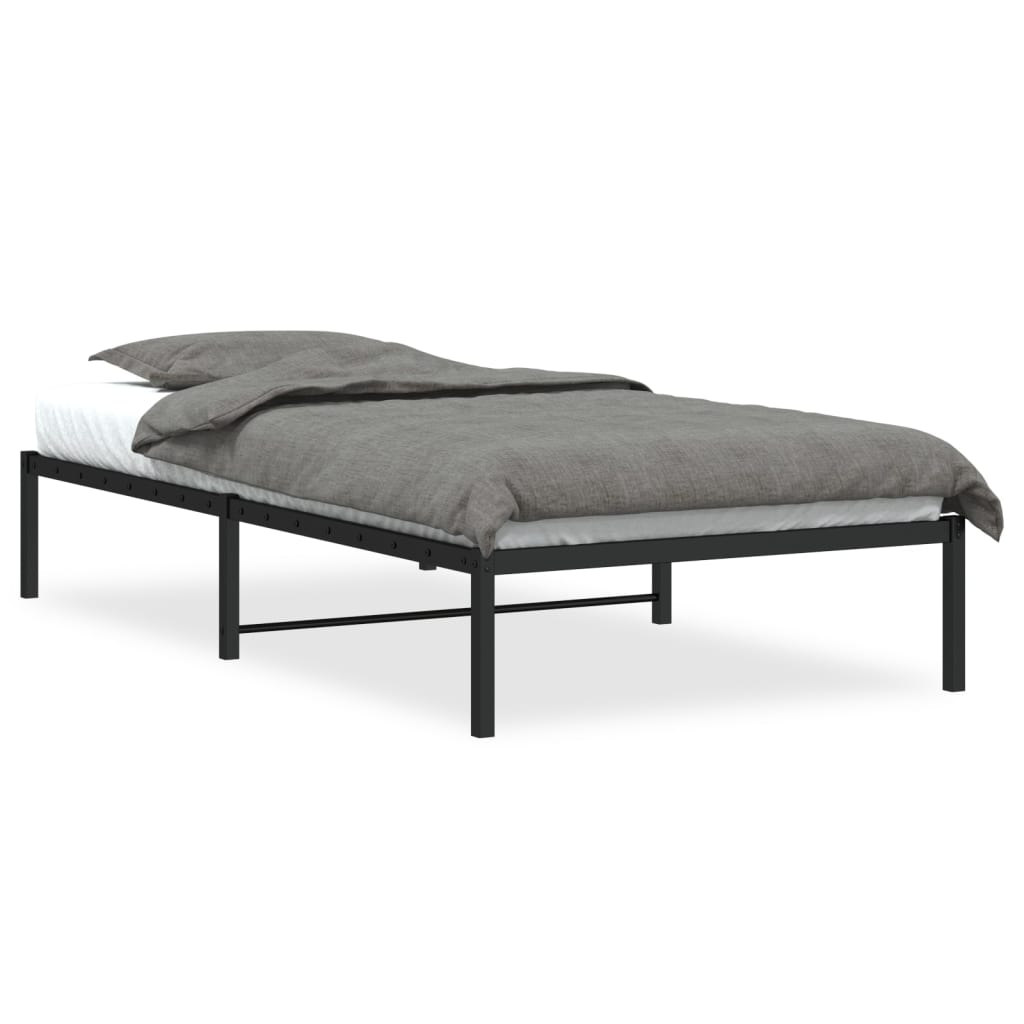 sengeramme 100x200 cm metal sort