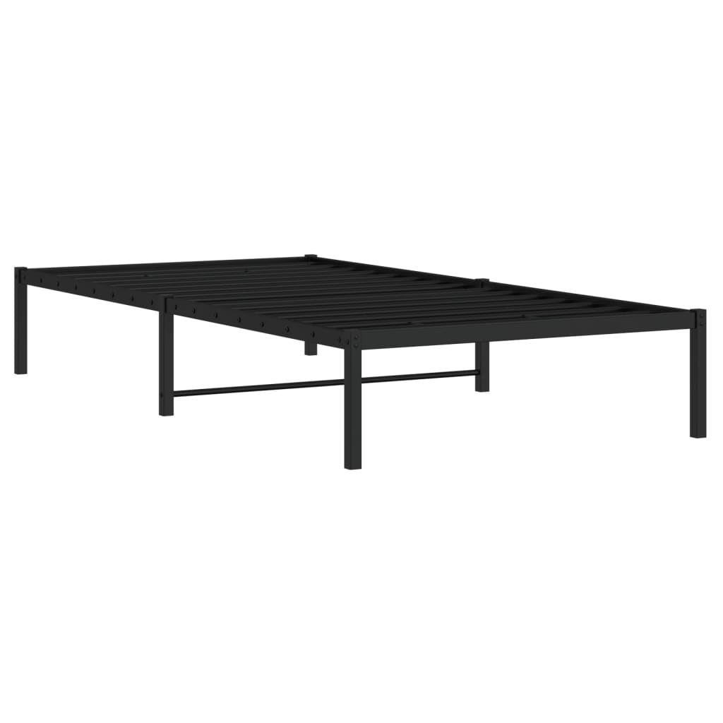 sengeramme 100x200 cm metal sort