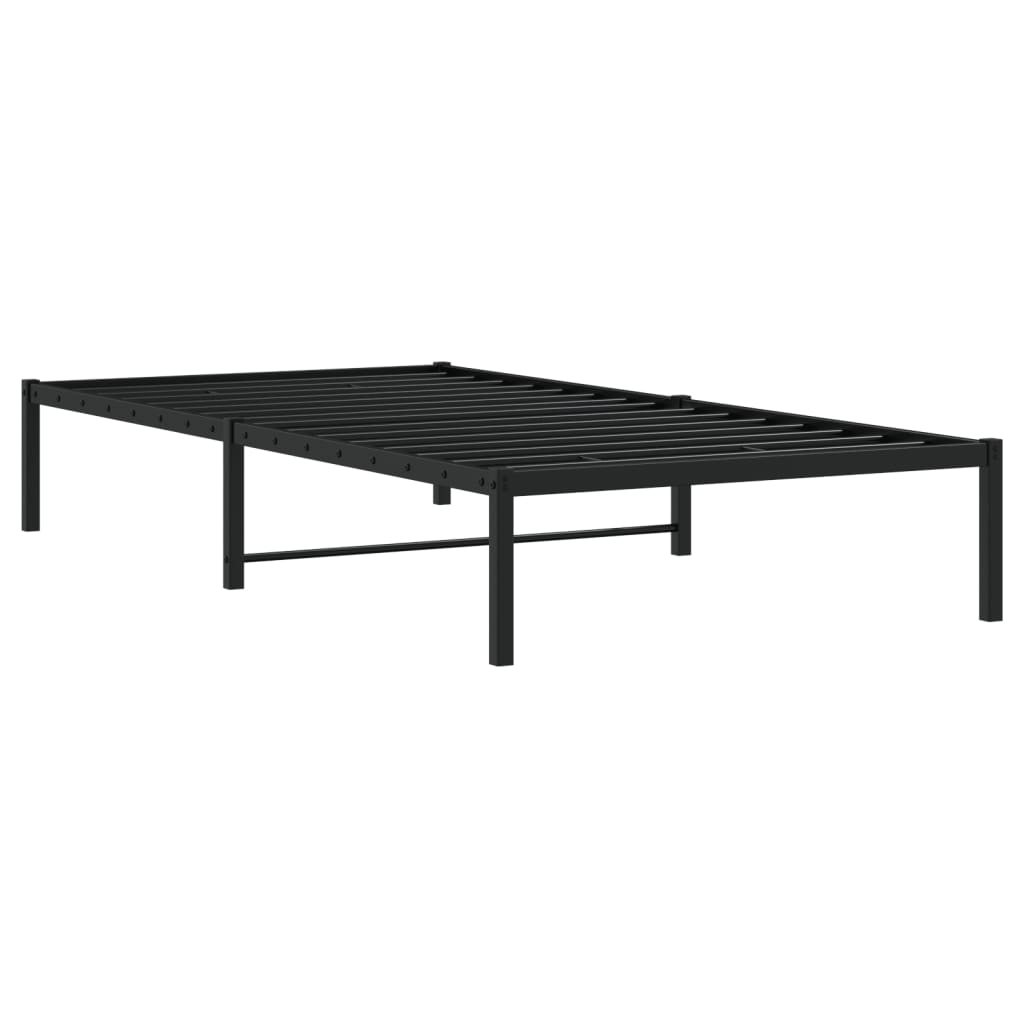 sengeramme 100x200 cm metal sort