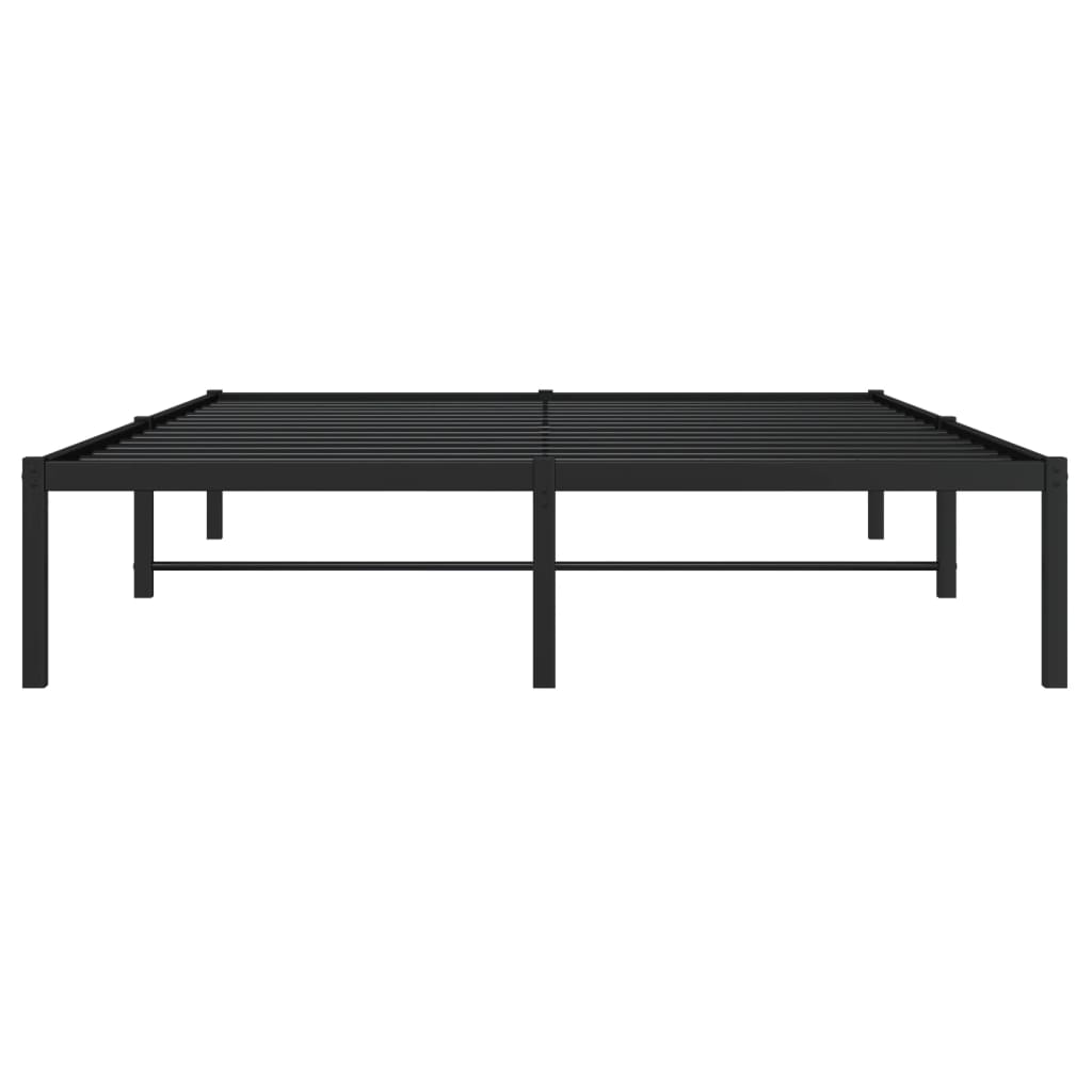 sengeramme 135x190 cm metal sort