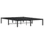 sengeramme 135x190 cm metal sort