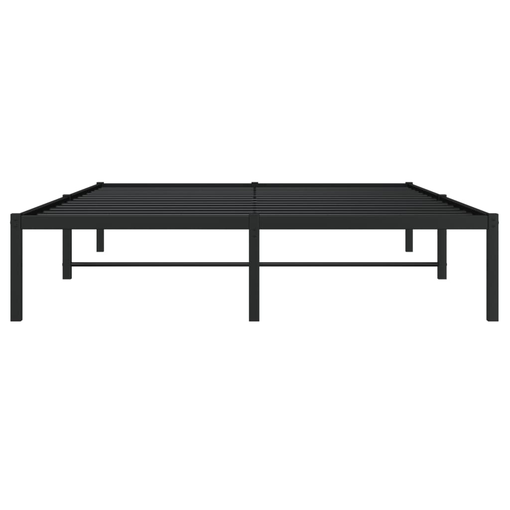 sengeramme 140x190 cm metal sort
