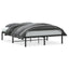 sengeramme 140x200 cm metal sort