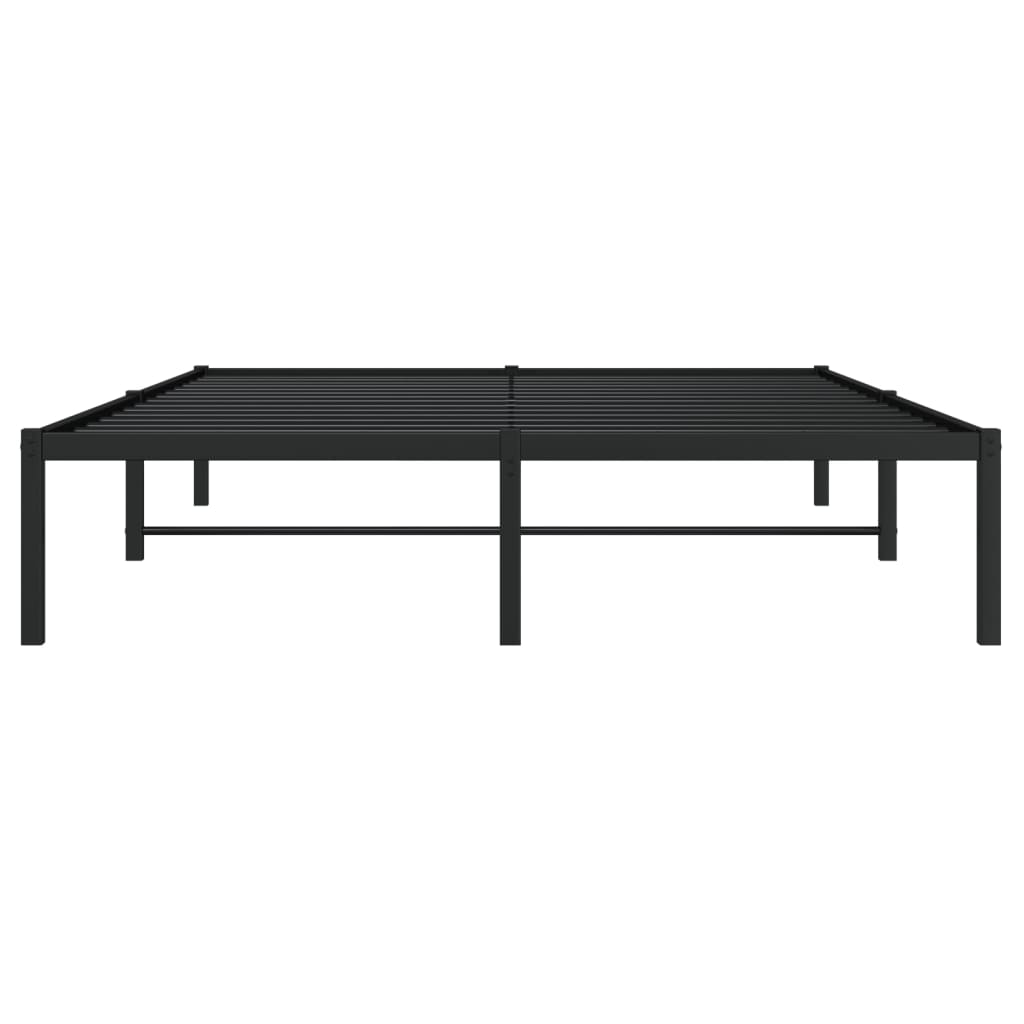 sengeramme 140x200 cm metal sort