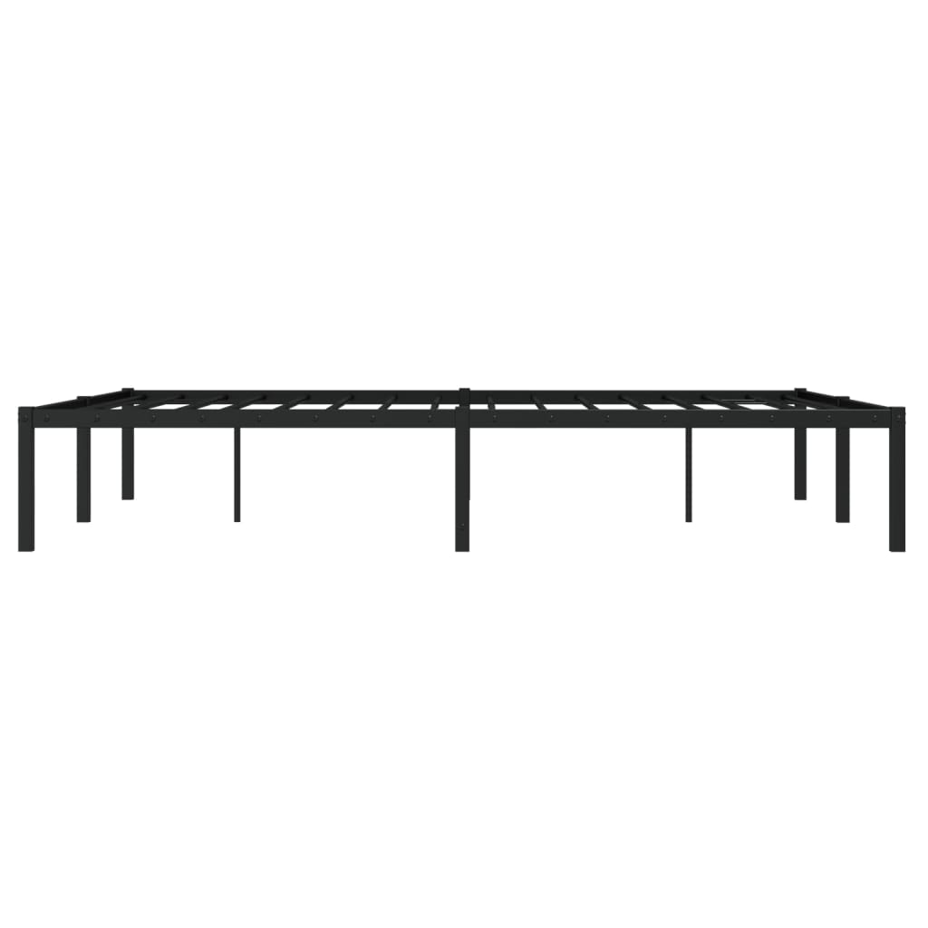 sengeramme 140x200 cm metal sort