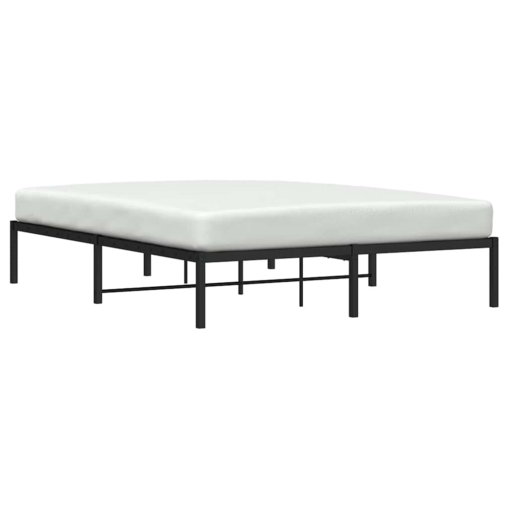 sengeramme 160x200 cm metal sort