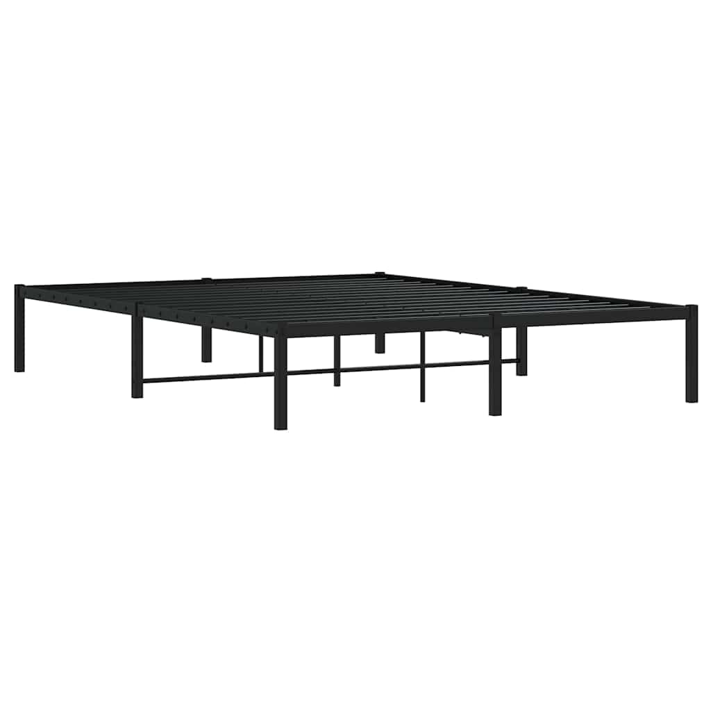 sengeramme 160x200 cm metal sort
