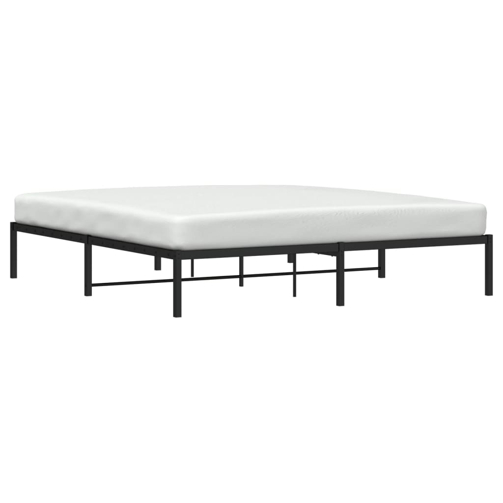 sengeramme 183x213 cm metal sort