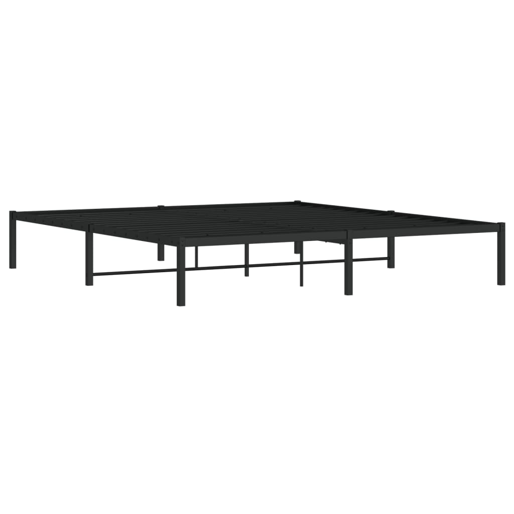 sengeramme 183x213 cm metal sort