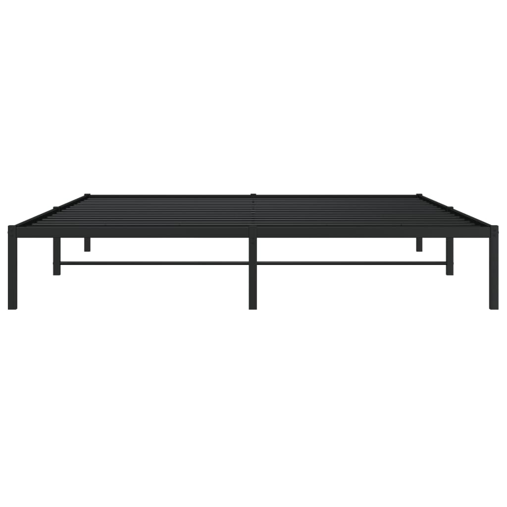 sengeramme 183x213 cm metal sort