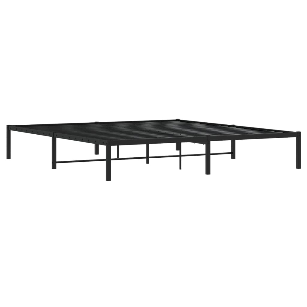 sengeramme 183x213 cm metal sort