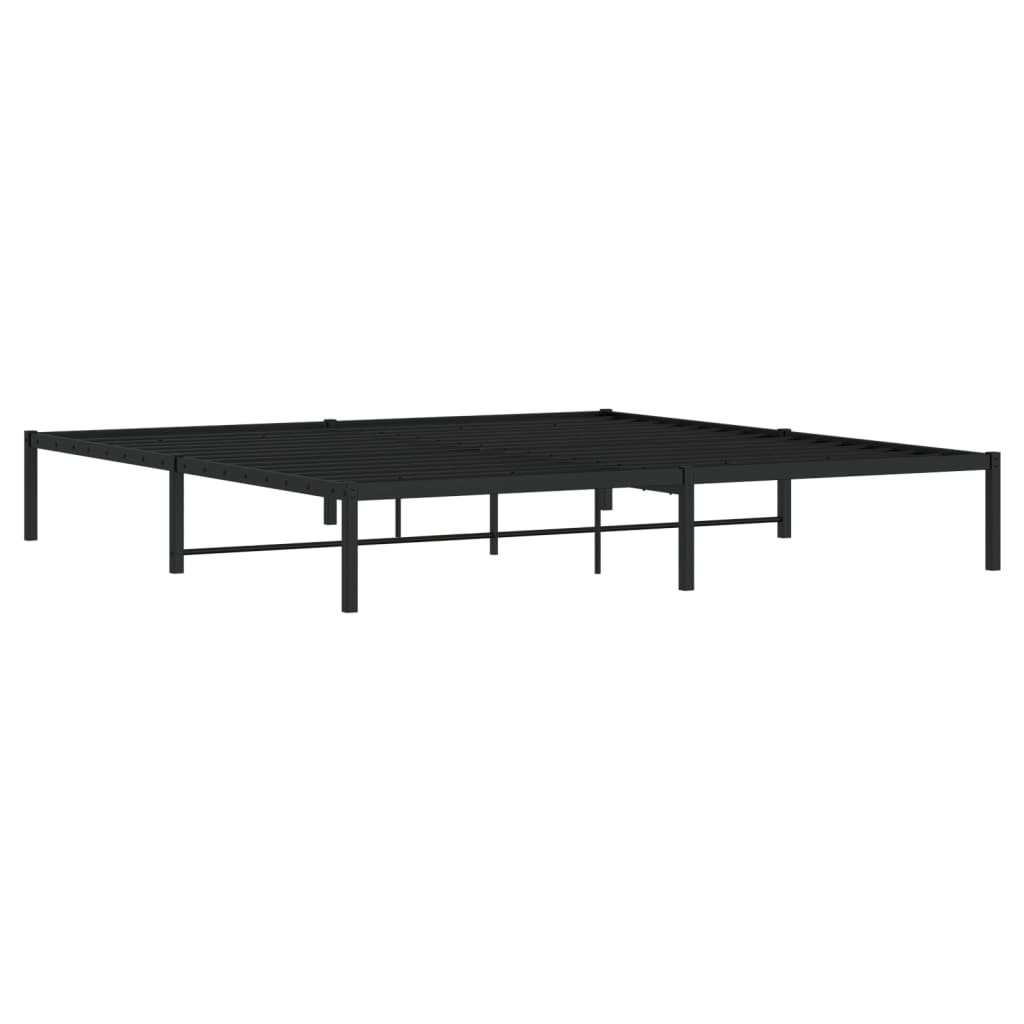sengeramme 200x200 cm metal sort
