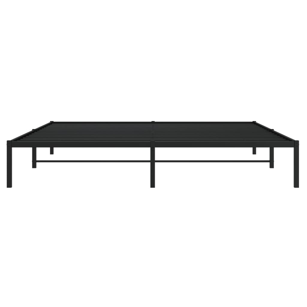 sengeramme 200x200 cm metal sort