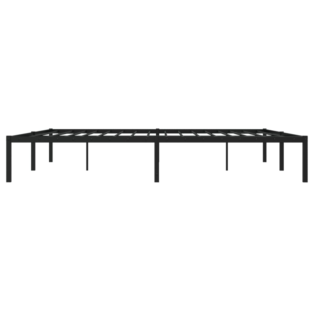 sengeramme 200x200 cm metal sort