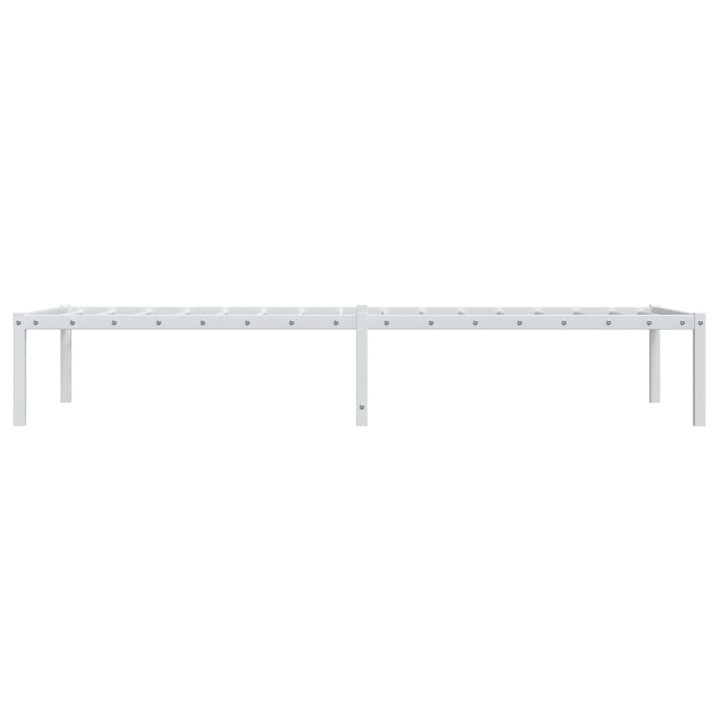 sengeramme 75x190 cm metal hvid