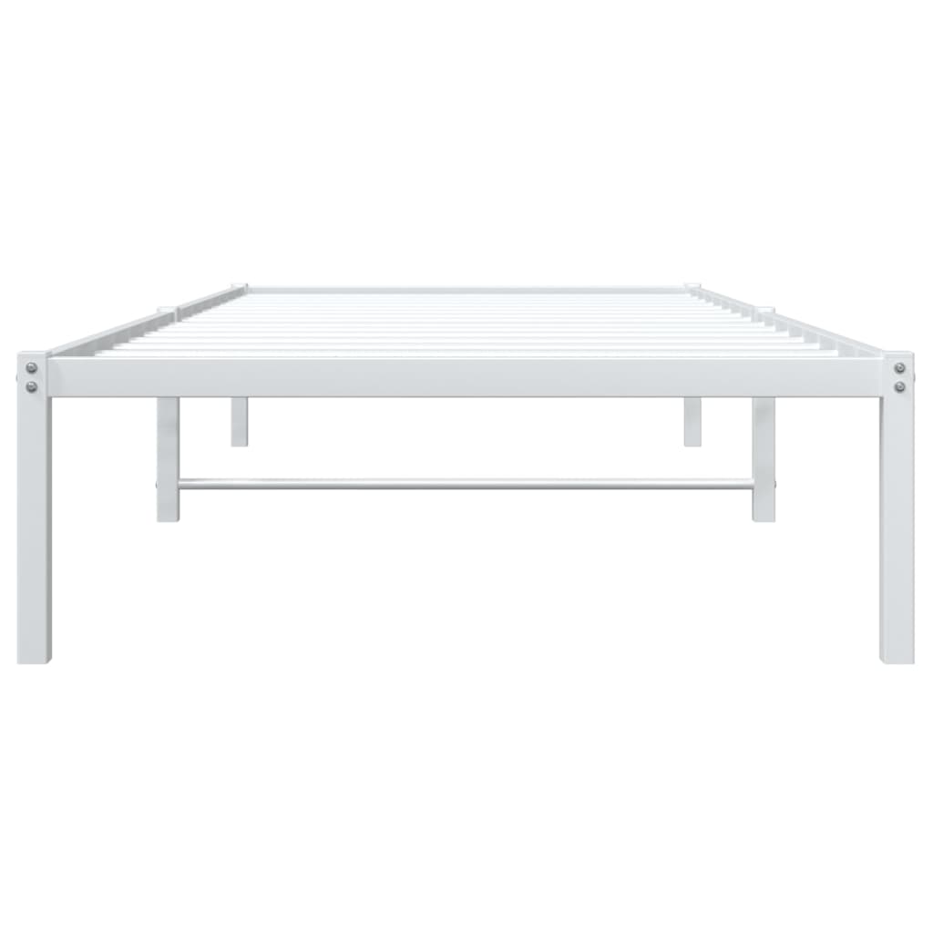 sengeramme 90x200 cm metal hvid