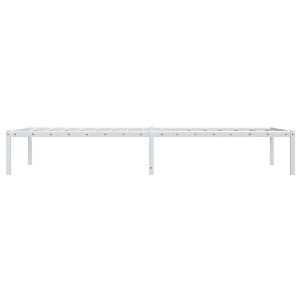 sengeramme 90x200 cm metal hvid