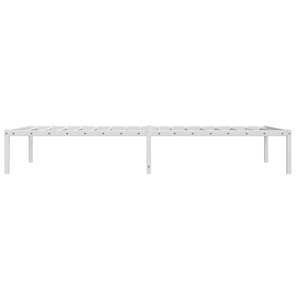 sengeramme 100x190 cm metal hvid