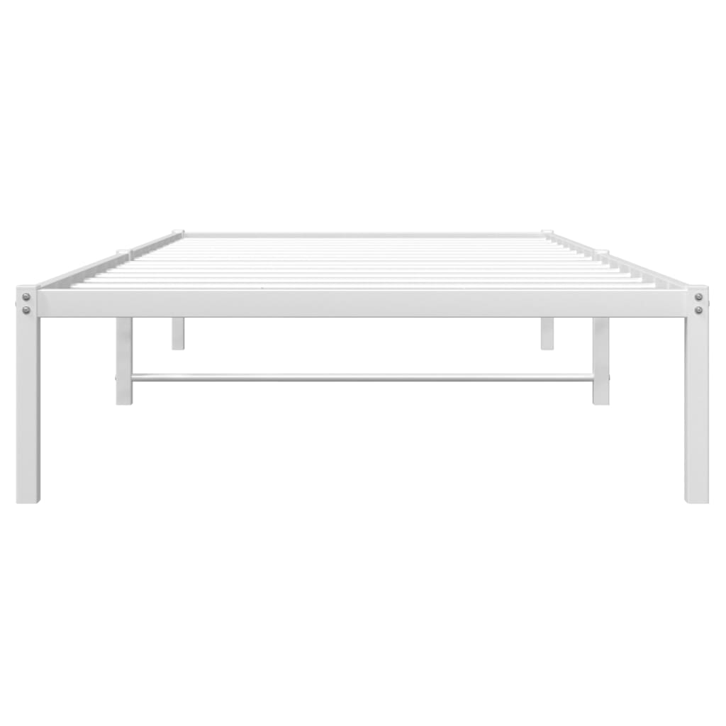 sengeramme 107x203 cm metal hvid
