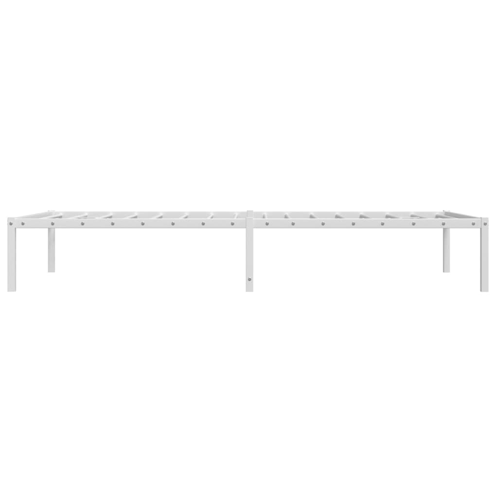 sengeramme 107x203 cm metal hvid