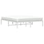 sengeramme 150x200 cm metal hvid