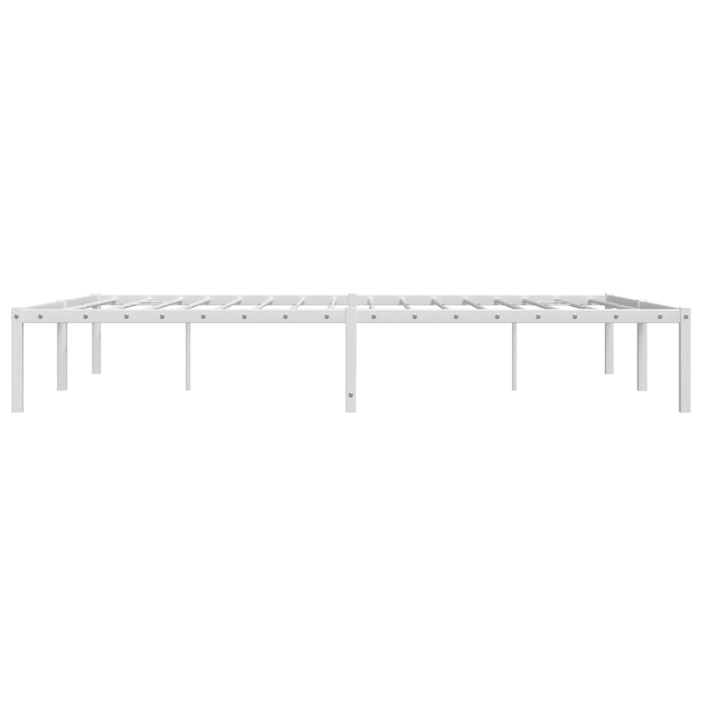 sengeramme 150x200 cm metal hvid