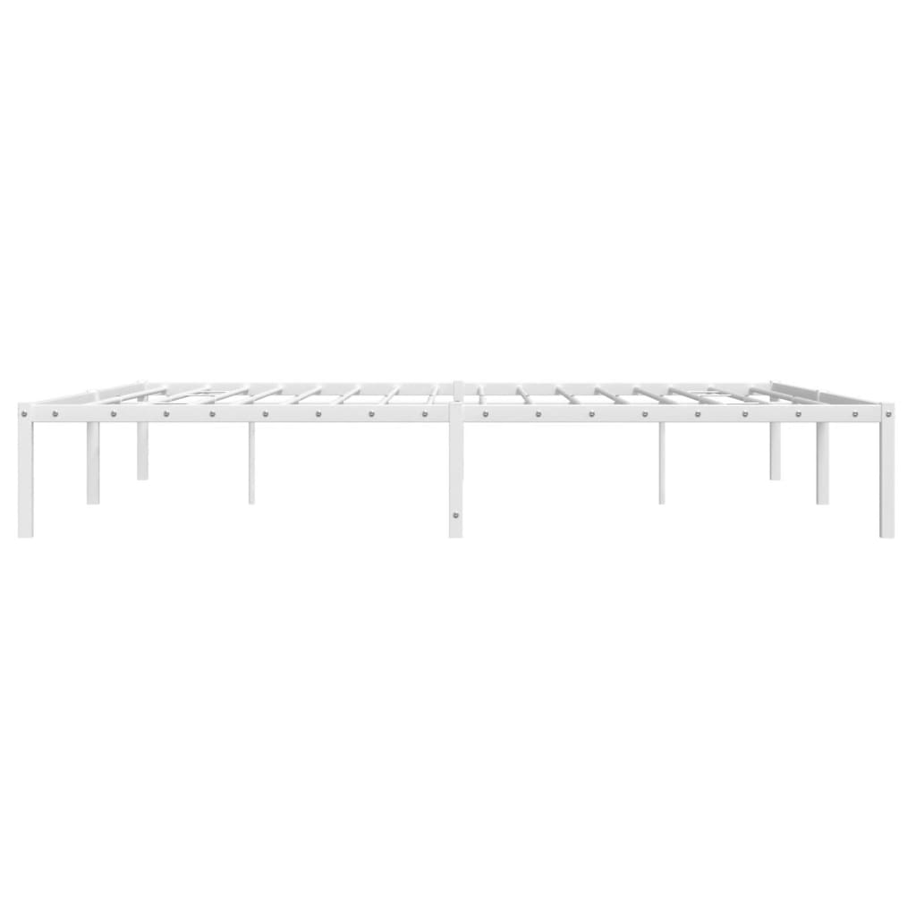 sengeramme 180x200 cm metal hvid