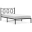 sengeramme med sengegavl 107x203 cm metal sort