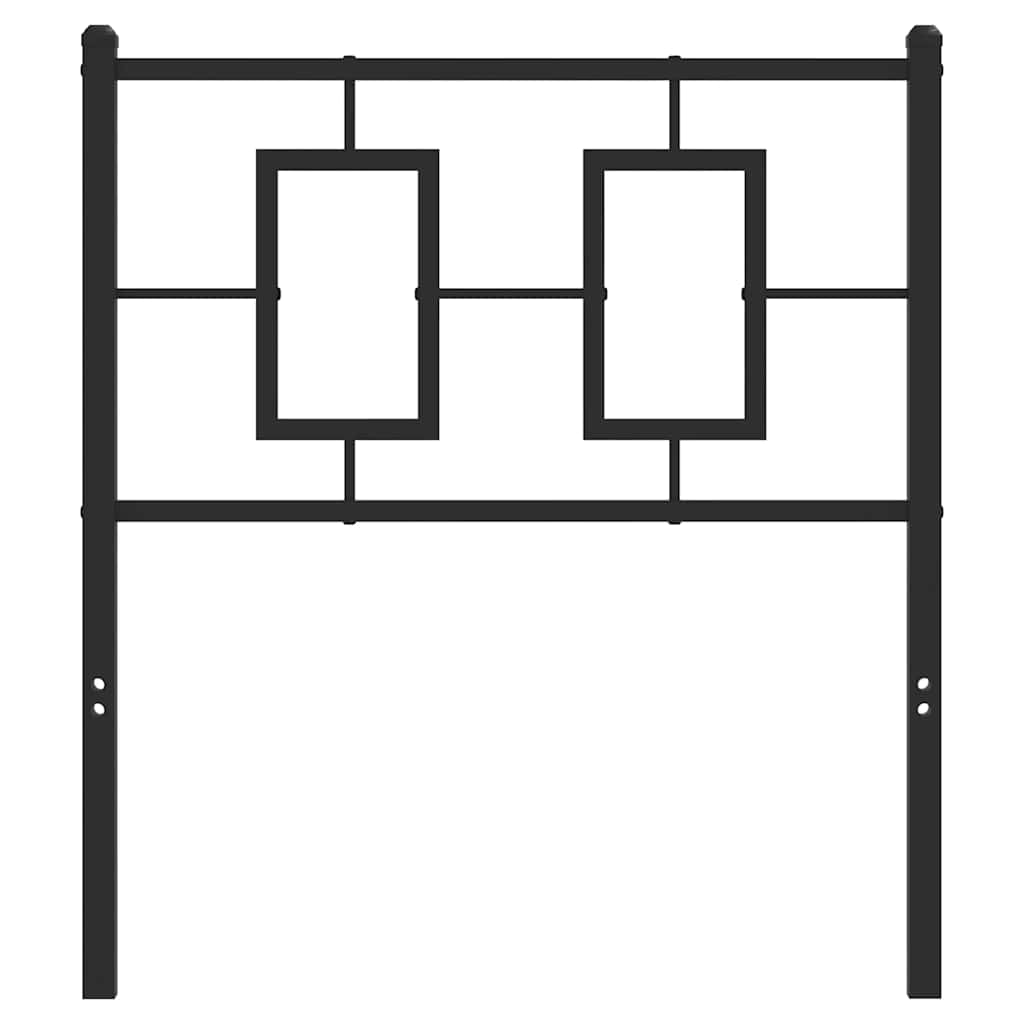 udskiftningsgavl 75 cm metal sort