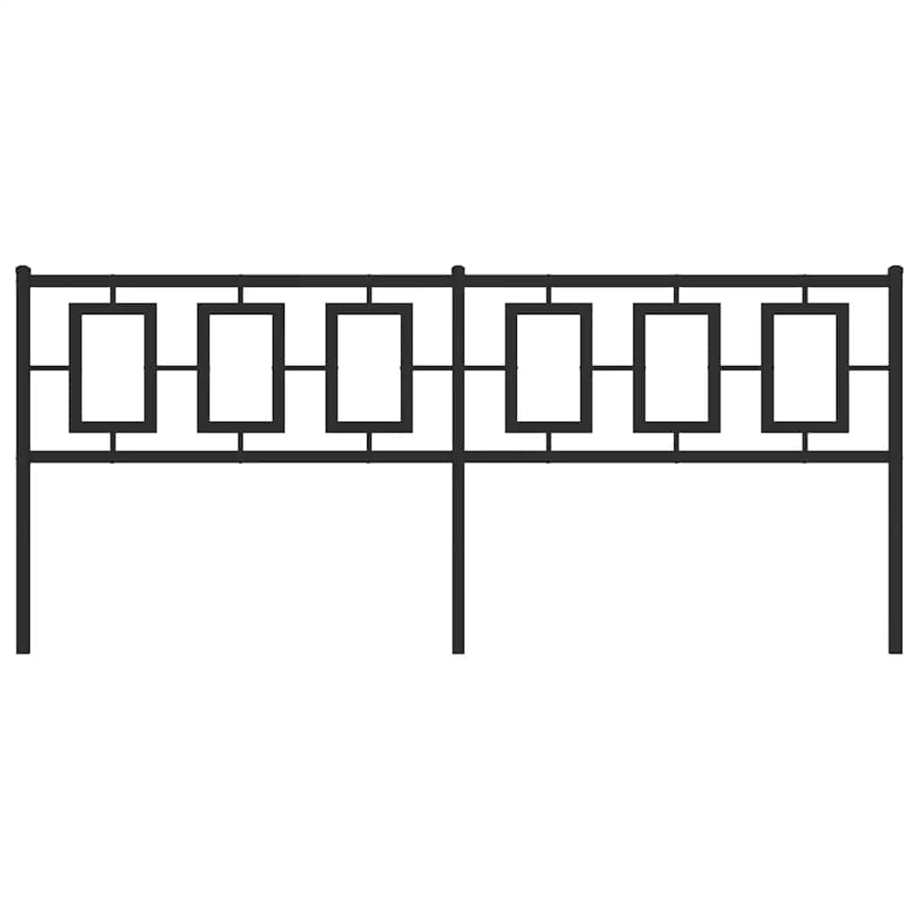 udskiftningsgavl 193 cm metal sort