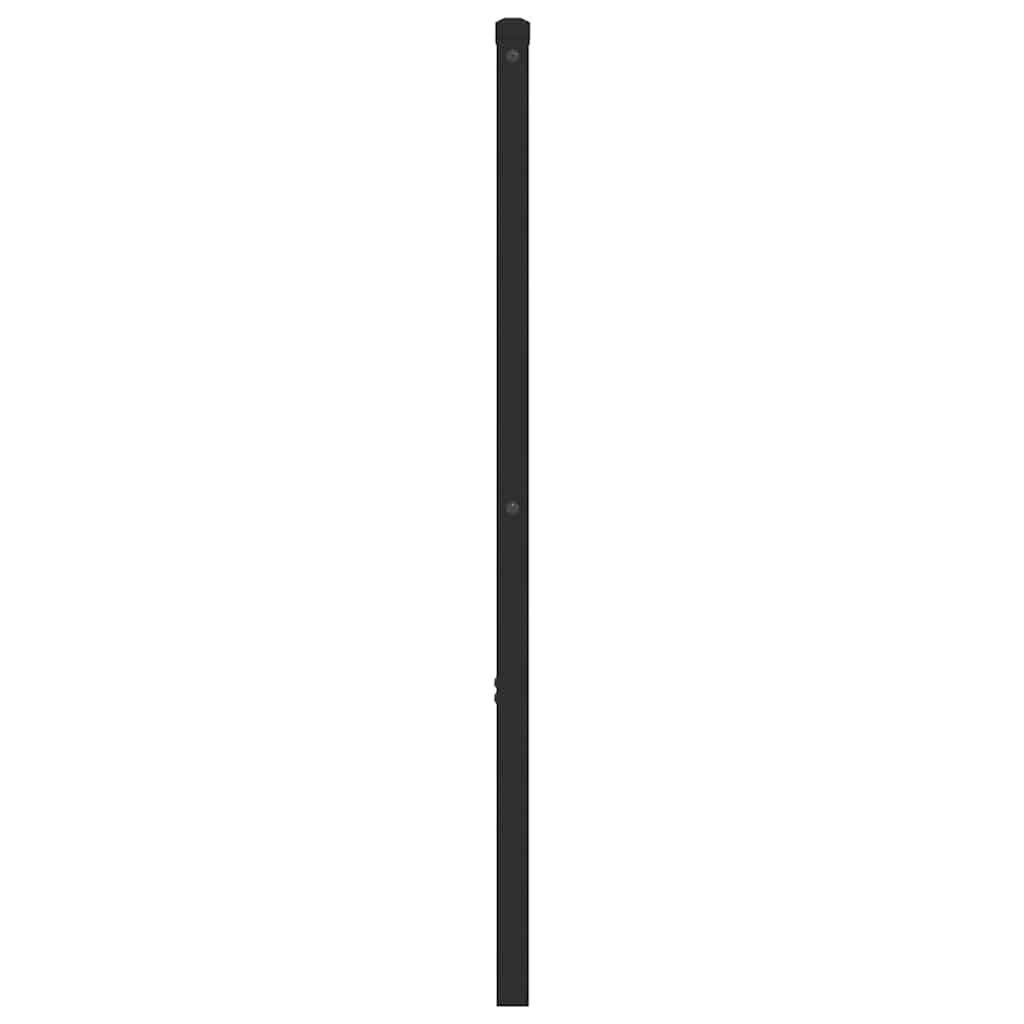 udskiftningsgavl 200 cm metal sort