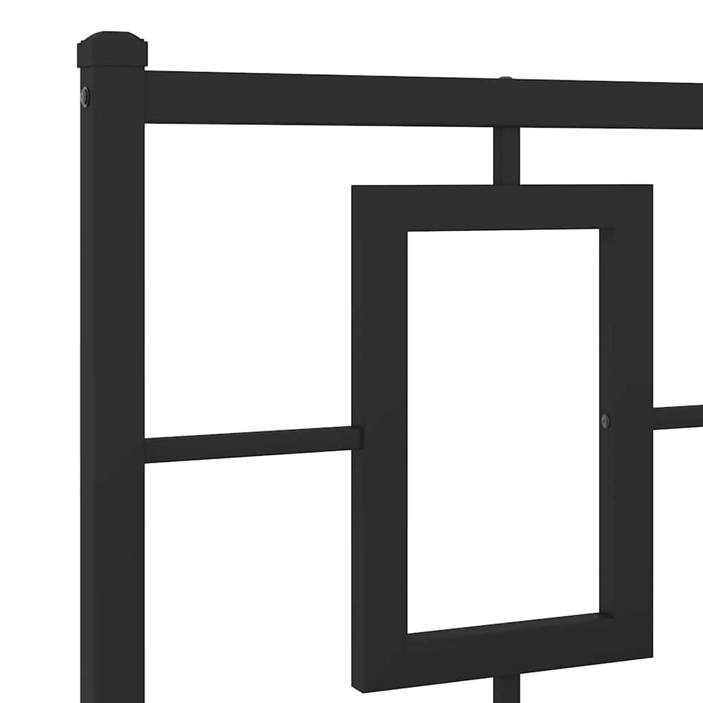 udskiftningsgavl 200 cm metal sort