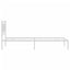 sengeramme med sengegavl 107x203 cm metal hvid