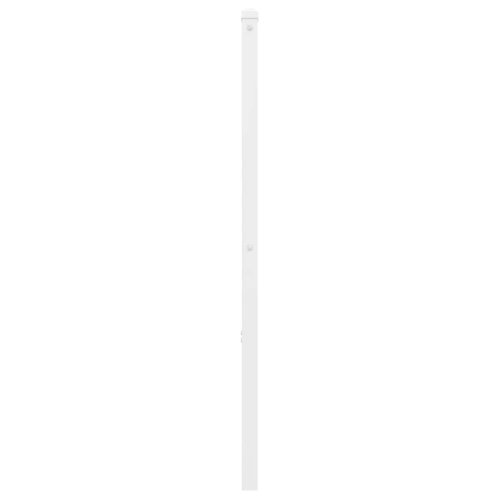 udskiftningsgavl 120 cm metal hvid