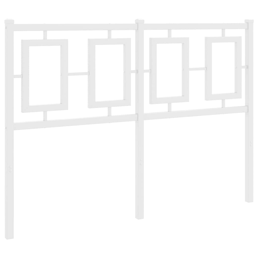 udskiftningsgavl 120 cm metal hvid