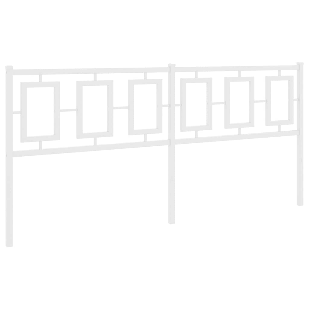 udskiftningsgavl 180 cm metal hvid