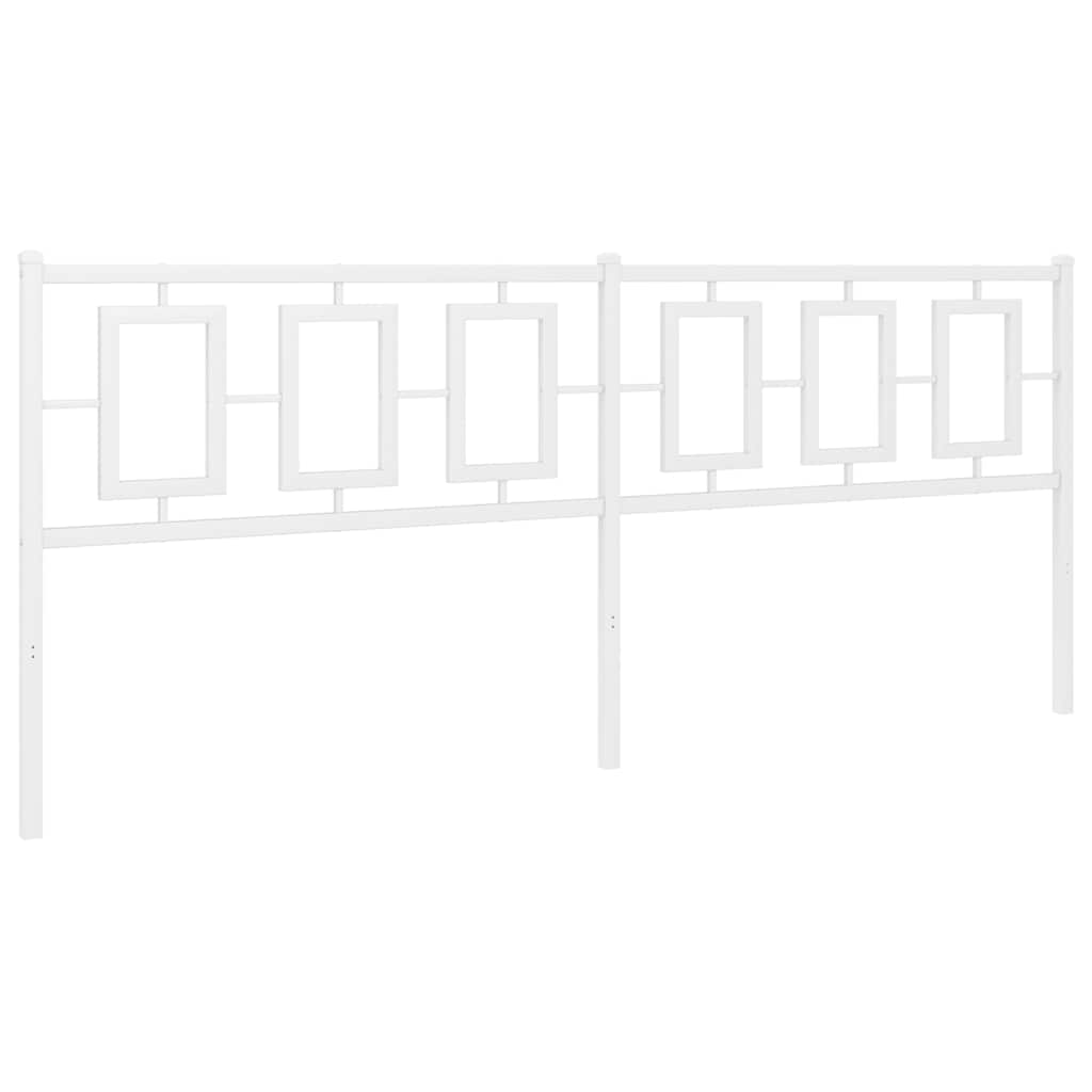udskiftningsgavl 193 cm metal hvid