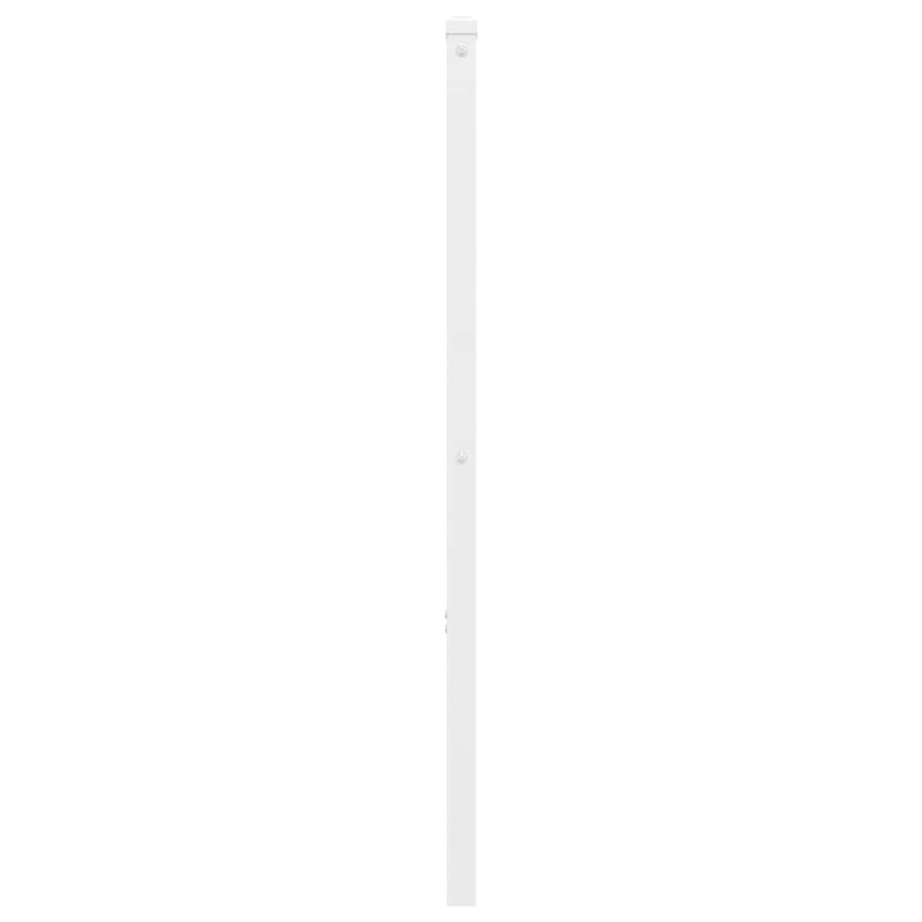 udskiftningsgavl 193 cm metal hvid